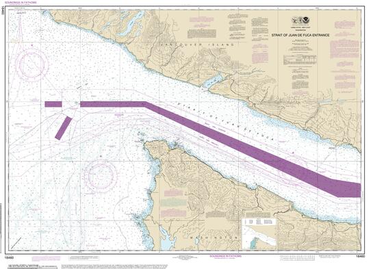 Strait Of Juan De Fuca Entrance Includes Metric Version Artiplaq   18460 