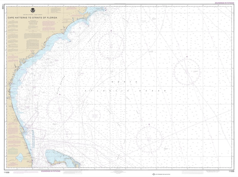 Cape Hatteras to Straights of Florida - <i>Chart #11009</i>