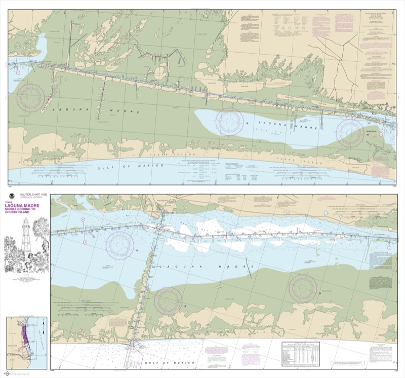 Intracoastal Waterway Laguna Madre Middle Ground to Chubby Island - <i>Chart #11306</i>
