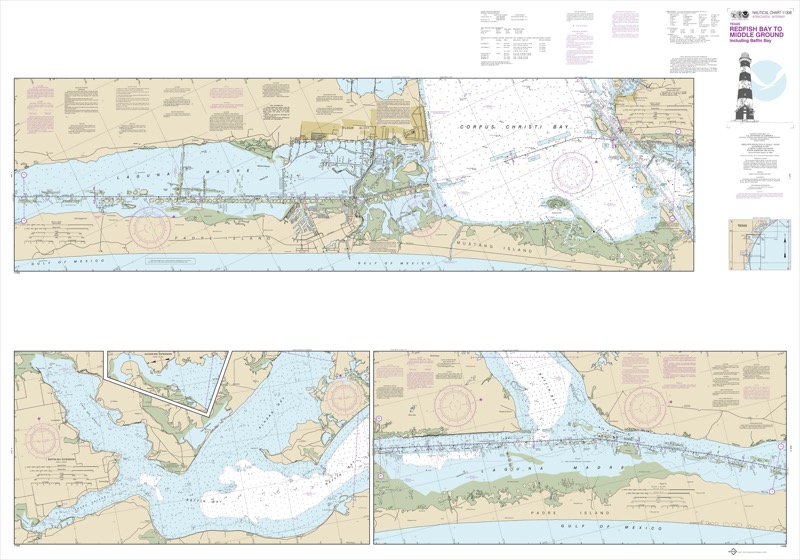 Intracoastal Waterway Redfish Bay to Middle Ground - <i>Chart #11308</i>