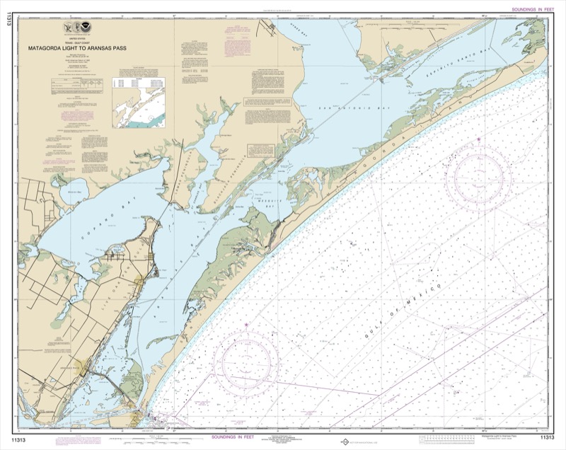 Matagorda Light to Aransas Pass - <i>Chart #11313</i>