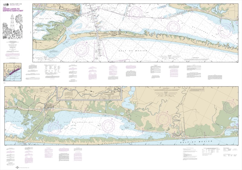 Intracoastal Waterway Cedar Lakes to Espiritu Santo Bay - <i>Chart #11319</i>