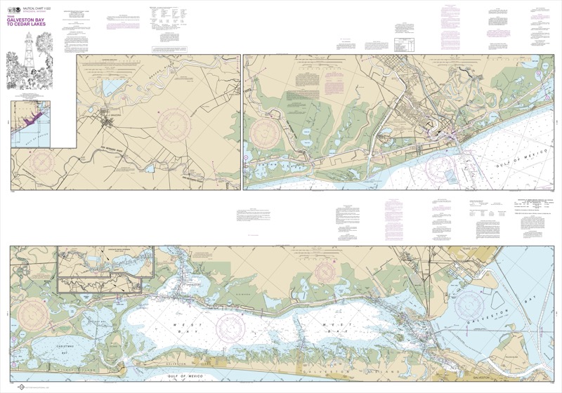 Intracoastal Waterway Galveston Bay to Cedar Lakes - <i>Chart #11322</i>