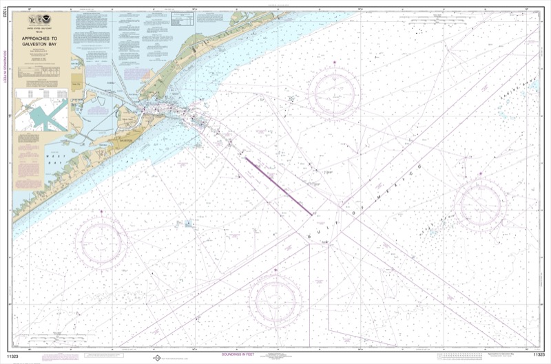 Approaches to Galveston Bay - <i>Chart #11323</i>