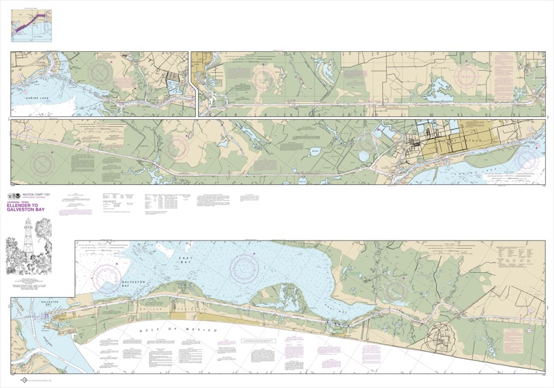 Intracoastal Waterway Ellender to Galveston Bay - <i>Chart #11331</i>