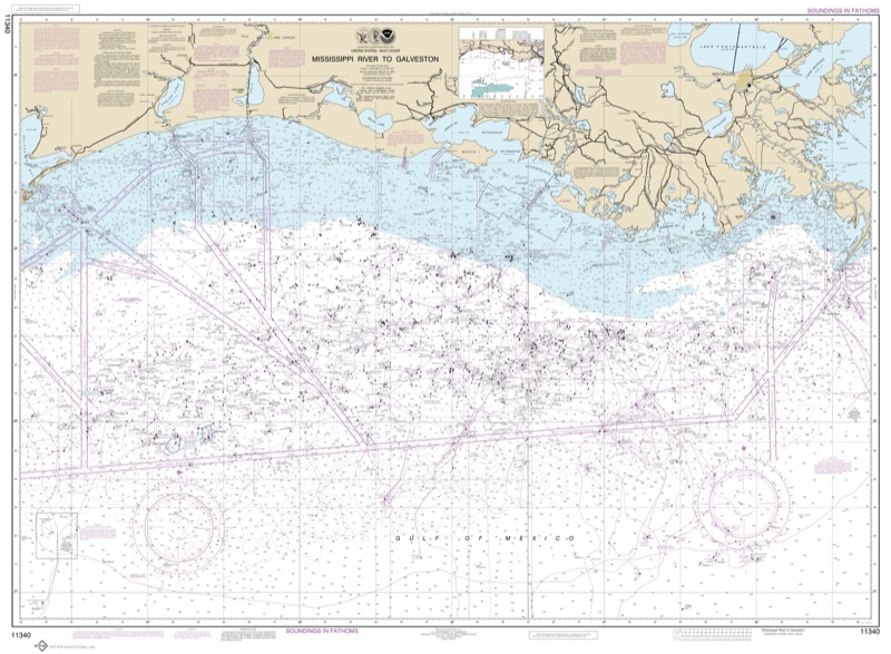 Mississippi River to Galveston - <i>Chart #11340</i>