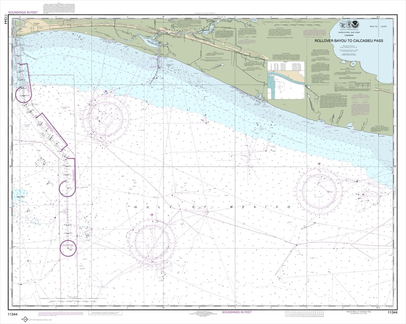 Rollover Bayou to Calcasieu Pass - <i>Chart #11344</i>