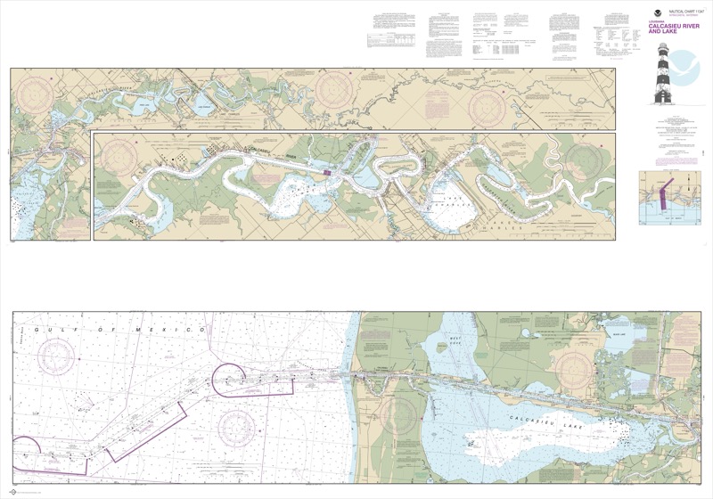 Calcaseiu River and Lake - <i>Chart #11347</i>