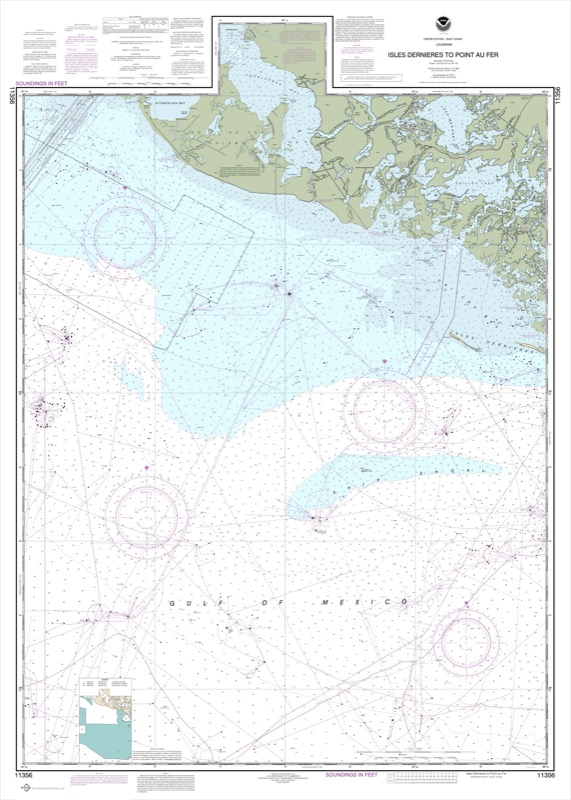 Isles Derniers to Point au Fer - <i>Chart #11356</i>