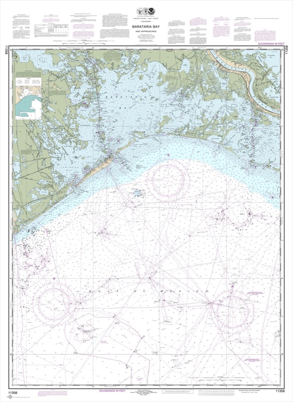 Barataria Bay and Approaches - <i>Chart #11358</i>