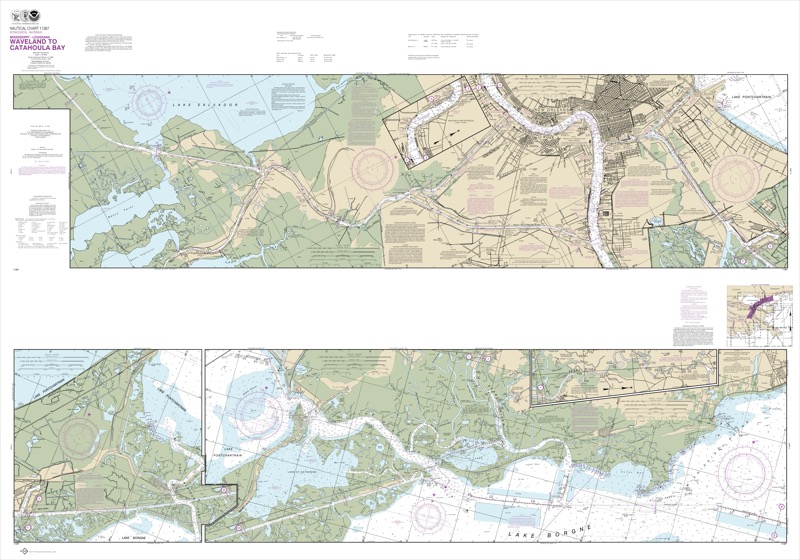 Intracoastal Waterway Waveland to Catahoula Bay - <i>Chart #11367</i>