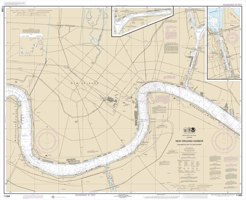New Orleans Harbor Chalmette Slip to Southport - <i>Chart #11368</i>