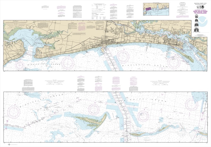 Intracoastal Waterway Dog Keys Pass to Waveland - <i>Chart #11372</i>