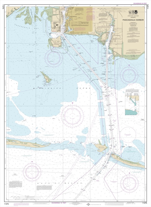 Pascagoula Harbor - <i>Chart #11375</i>