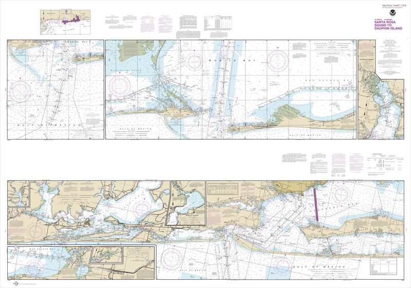 Intracoastal Waterway Santa Rosa Sound to Dauphin Island - <i>Chart #11378</i>