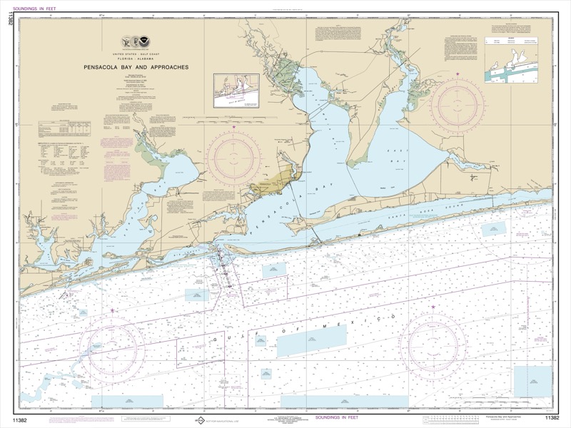 Pensacola Bay and Approaches - <i>Chart #11382</i>