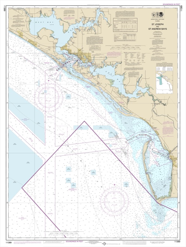St. Joseph and St. Andrew Bays - <i>Chart #11389</i>
