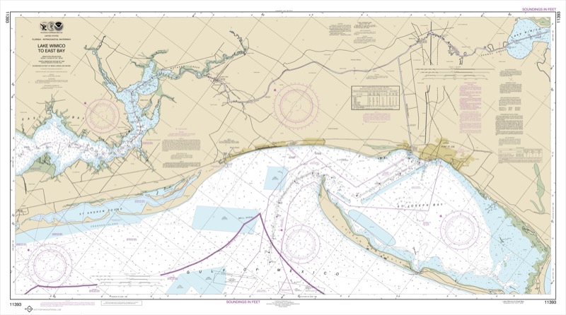 Intracoastal Waterway Lake Wimico to East Bay - <i>Chart #11393</i>