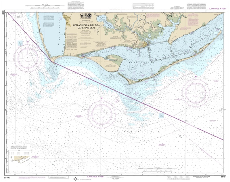 Apalachicola Bay to Cape San Blas - <i>Chart #11401</i>