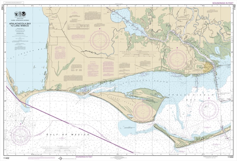 Intracoastal Waterway Apalachicola to Lake Wimico - <i>Chart #11402</i>