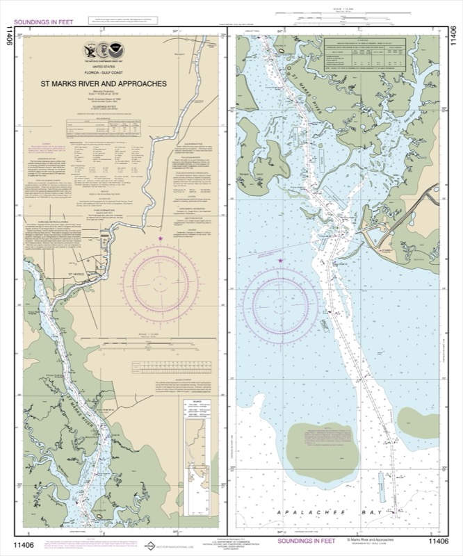St. Marks River and Approaches - <i>Chart #11406</i>