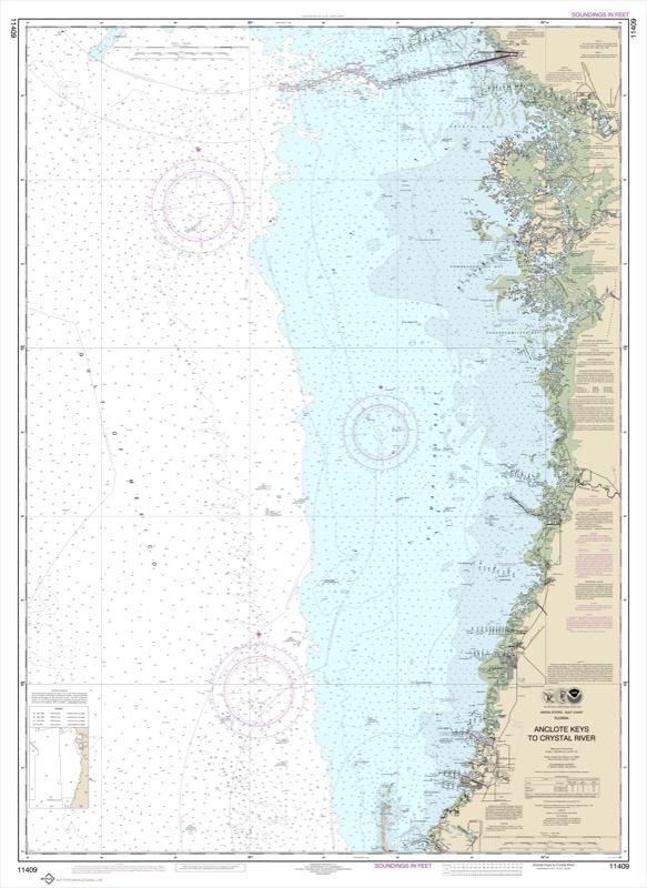 Anclote Keys to Crystal River - <i>Chart #11409</i>