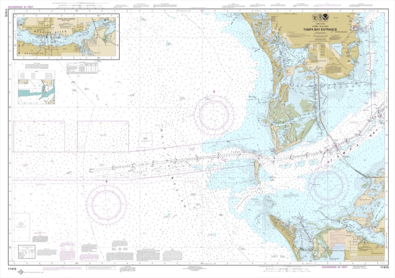 Tampa Bay Entrance; Manatee River Extension - <i>Chart #11415</i>