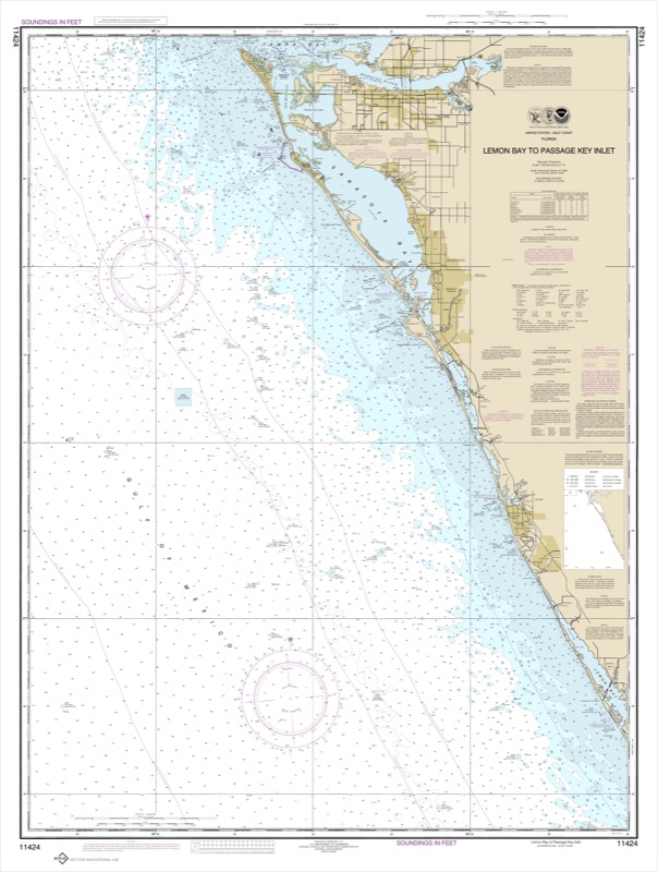 Lemon Bay to Passage Key Inlet - <i>Chart #11424</i>