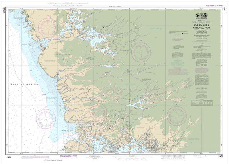 Everglades National Park Shark River to Lostmans River - <i>Chart #11432</i>