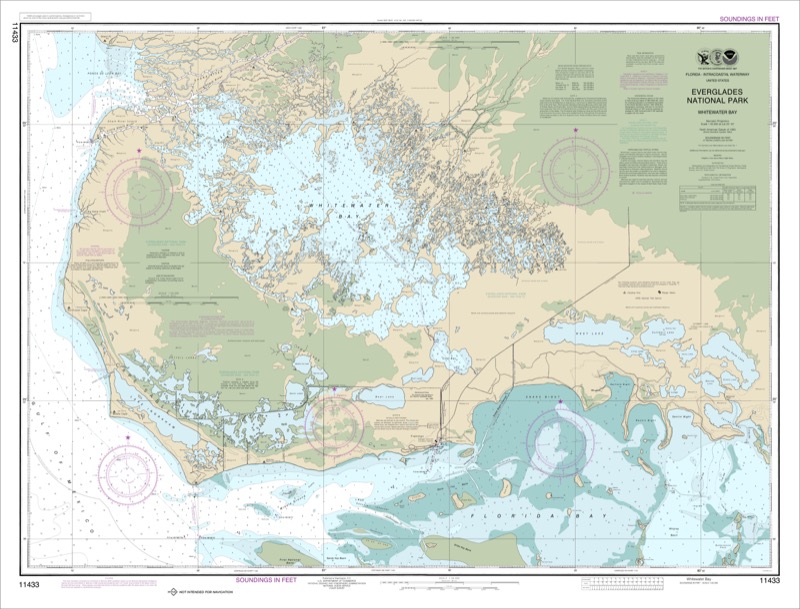 Everglades National Park Whitewater Bay - <i>Chart #11433</i>