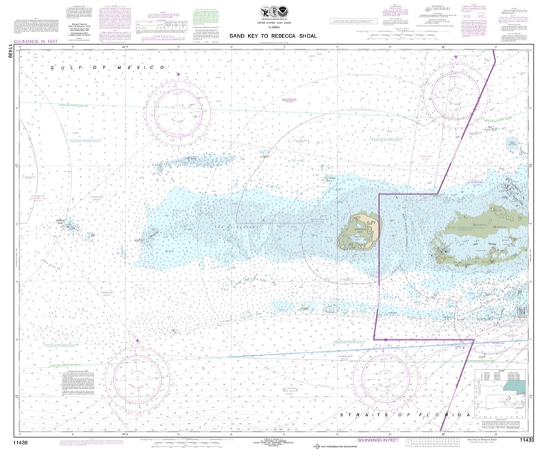 Sand Key to Rebecca Shoal - <i>Chart #11439</i>