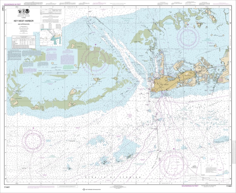 Key West Harbor and Approaches - <i>Chart #11441</i>