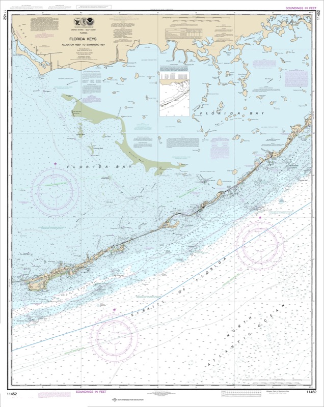 Intracoastal Waterway Alligator Reef to Sombrero Key - <i>Chart #11452</i>