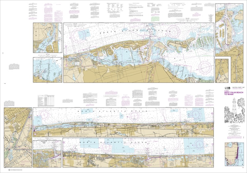 Intracoastal Waterway West Palm Beach to Miami - <i>Chart #11467</i>