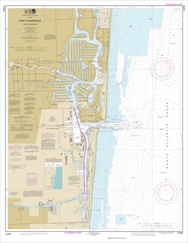 Fort Lauderdal Port Everglades - <i>Chart #11470</i>