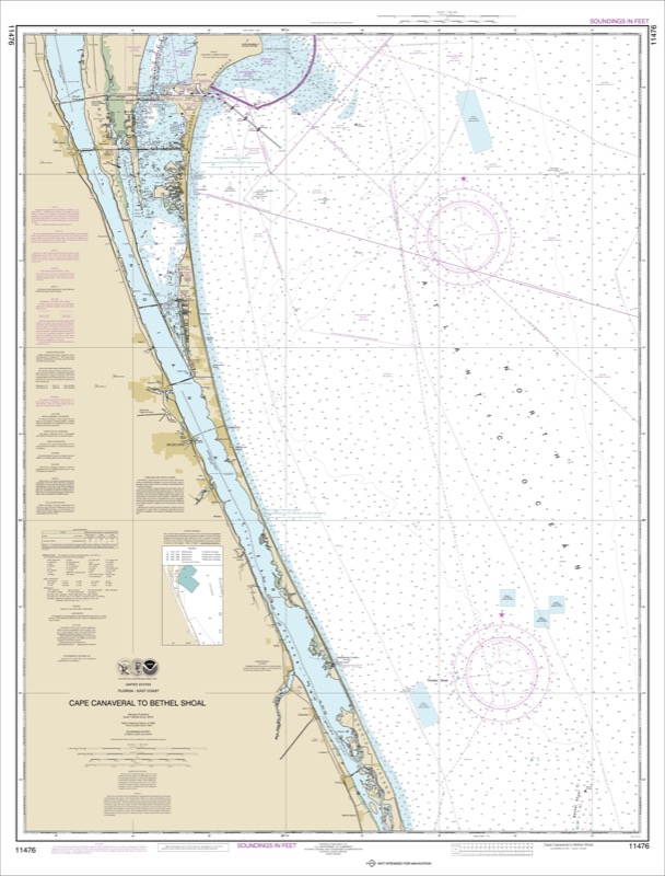 Cape Canaveral to Bethel Shoal - <i>Chart #11476</i>