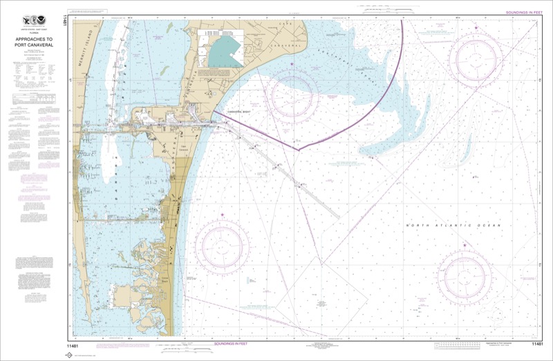 Approaches to Port Canaveral - <i>Chart #11481</i>