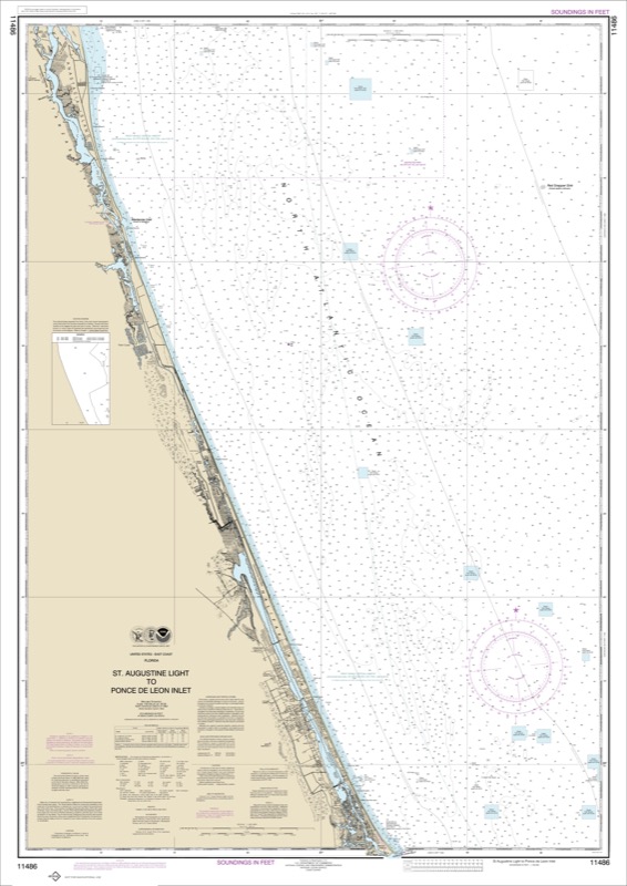 St. Augustine Light to Ponce de Leon Inlet - <i>Chart #11486</i>