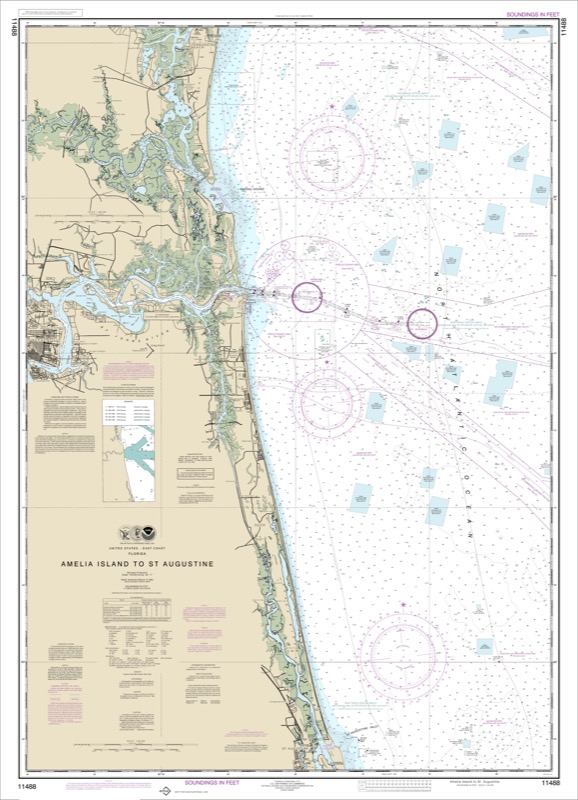 Amelia Island to St. Augustine - <i>Chart #11488</i>