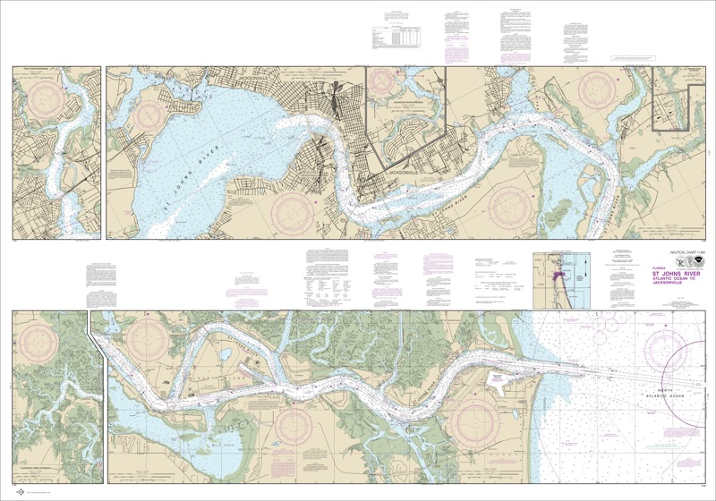 St. John’s River: Atlantic Ocean to Jacksonville - <i>Chart #11491</i>