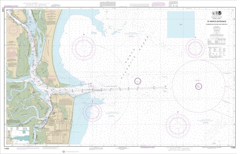 St. Mary’s Entrance Cumberland Sound and King’s Bay - <i>Chart #11503</i>