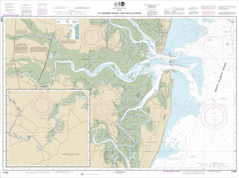 St. Andrew Sound and Satilla River - <i>Chart #11504</i>