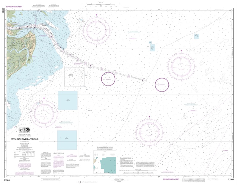 Savannah River Approach - <i>Chart #11505</i>