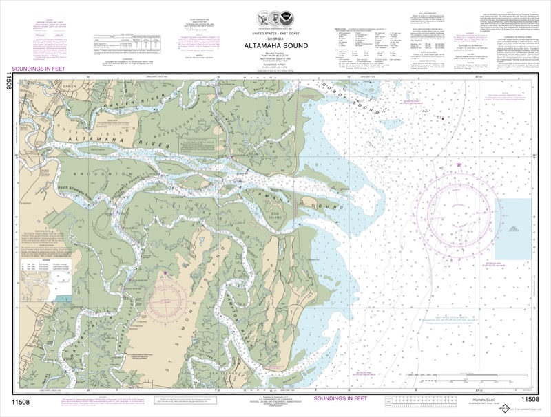 Altamaha Sound - <i>Chart #11508</i>
