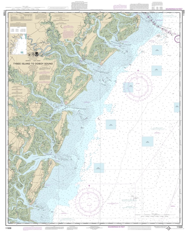 Tybee Island to Doboy Sound - <i>Chart #11509</i>