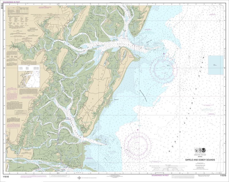 Sapelo and Doboy Sounds - <i>Chart #11510</i>