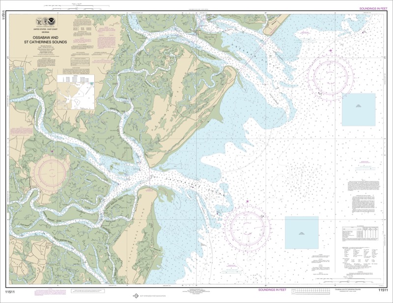 Ossabaw and St. Catherine’s Sounds - <i>Chart #11511</i>