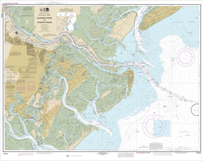 Savannah River and Wassaw Sound - <i>Chart #11512</i>