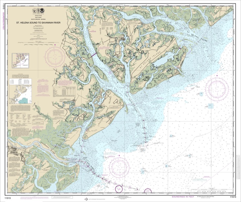St. Helena Sound to Savannah River - <i>Chart #11513</i>