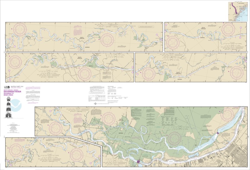 Savannah River: Savannah to Brier Creek - <i>Chart #11514</i>